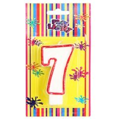 Tortes svecīte 7cm Cipars 7