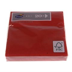 Salvetes 24cm sarkanas