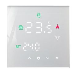 Termostats ūdens apsildāmai grīdai Wi-Fi melns