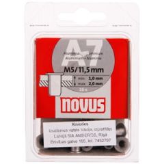 Kniedes M 5*11.5mm,(10) alumīnijs,ar iek