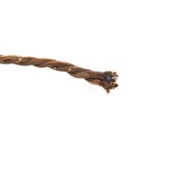 Kabelis 3x0.75 textile zelta