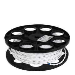 Kabelis 2x1.5 textile balts