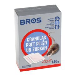 Pelēm,žurkām granulas 140gr Bros