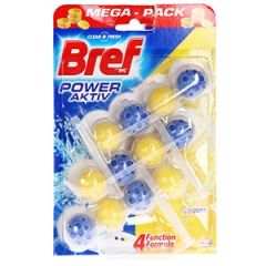 WC tīr līdz.-atsv.Bref Power Aktiv Lemon 3*50g