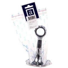 Caurules 25mm vidus turētājs hromēts