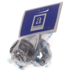 25 mm caurules vidus turētājs, vienpusējs hromēts