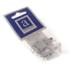 Plaukta turētājs 5 mm caurspīdīgs, ( 10 gab. )