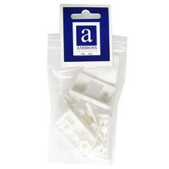 Leņķis plastmasas 40mm 4gab.balts