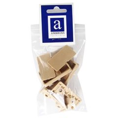 Leņķis plastmasas 40mm 4gab.kļava