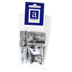 Leņķis plastmasas 40mm 4gab.pelēks