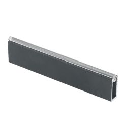 Gardrobes stienis ar pretslīdes ielikni 1m, 12x32mm grafīts