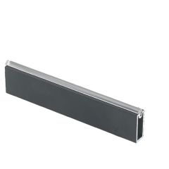 Gardrobes stienis ar pretslīdes ielikni 2m, 12x32mm grafīts