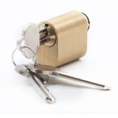 Cilindrs Skandināvu standarta ovāls 3-atslēgas, misiņš