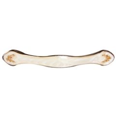 Rokturis ROYAL-4, L-96 mm, balts zeltīts