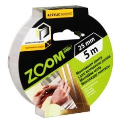 Līmlenta ZOOM abpusēja 25mmx5m