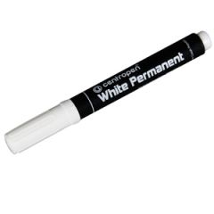 Celtniecības marķieris permanents 2.5mm balts