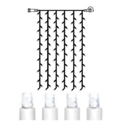 Elekt.aizk.100LED SystemDecor auksti balts (caurspīdīgs vads