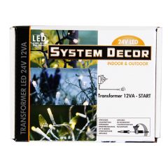 Strāvas pievads SystemDecor Start 5m 24V 12VA (causrpīdīgs v