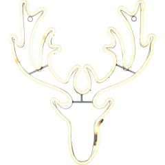 Dekors Briedis 300LED 70x76cm balts