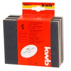 Slīpēšanas švamme 125x100x10mm, 3gab. sm