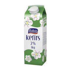 Kefīrs Baltais 2% 1l