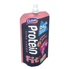 Proteina biezpiena krēms zemeņu ar saldināājiem 200g