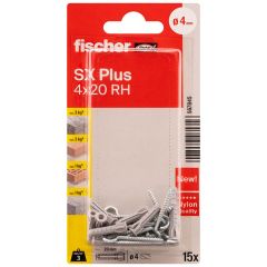 Dībelis SX Plus  4x20+āķis zn 15gb.