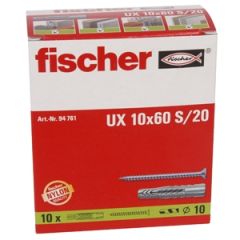 Dībelis+skrūve FU 10x60 10gab
