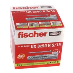 Dībelis UX 8*50+skrūve 5x70 25gab