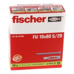 Dībelis UX 10*60+skrūve 6x85 10gab