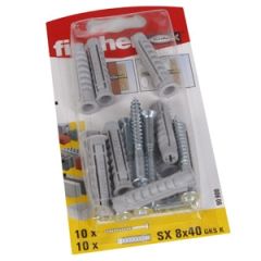 Dībelis+skrūve SX 8X40 GKS K NV