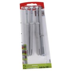 Dībelis+skrūve FUR 8X100 T K NV