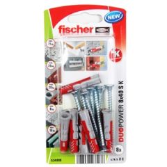 Dībelis universālais DUOPOWER 8x40 8gb ,5*60 skrūve 8gb