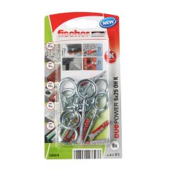 Dībelis universālais DUOPOWER 5x25 8gb,āķis 8gb