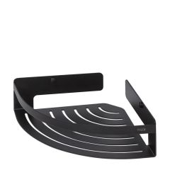 Dušas grozs Caddy stūra lielais, 22.4x7x22.4cm, melns