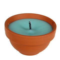 Āra svece keramiskā trauc. Piparmētra