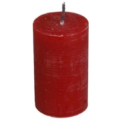 Svece āra liet.Cilindrs 7x12cm sarkans