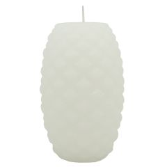 Svece čiekurs 6.9x9.7cm balts