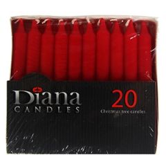 Eglīšu svecītes parafīna 20gab sarkanas