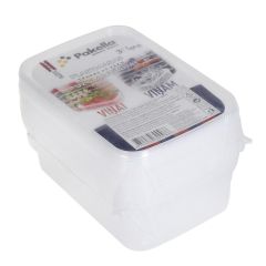 Vienreizliet. Trauks ar vāku plastm., caursp., 1200ml 3gab.