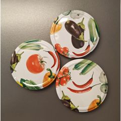 Vāciņš metāla Dārzeņi Mix 82mm 10gab.