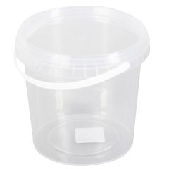 Spainis ar vāku 1.0l caurspīdīgs, plastmasas