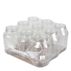 Burka 9X1.5l stikla ar vītni 82mm