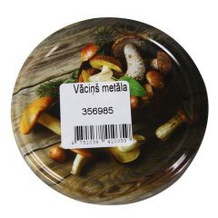 Vāciņš metāla D82mm burkām, Sēnes