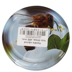 Vāciņš metāla D82mm Bite uz balta zieda