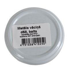 Metāla vāciņš 58mm balts