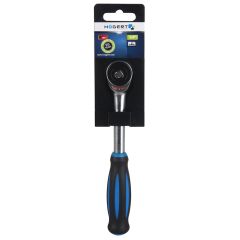 Atslēga ar tirkšķi 1/4, CrMo, 60zobi. Ar grozāmu rokturi, HT