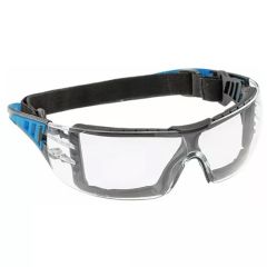 Aizsargbrilles caurspīdīgas ar zilu