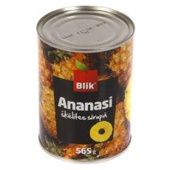 Ananasu šķēlītes sīrupā Blik 565g