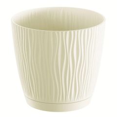 Puķu pods Sandy cream d14.9xh13.9cm